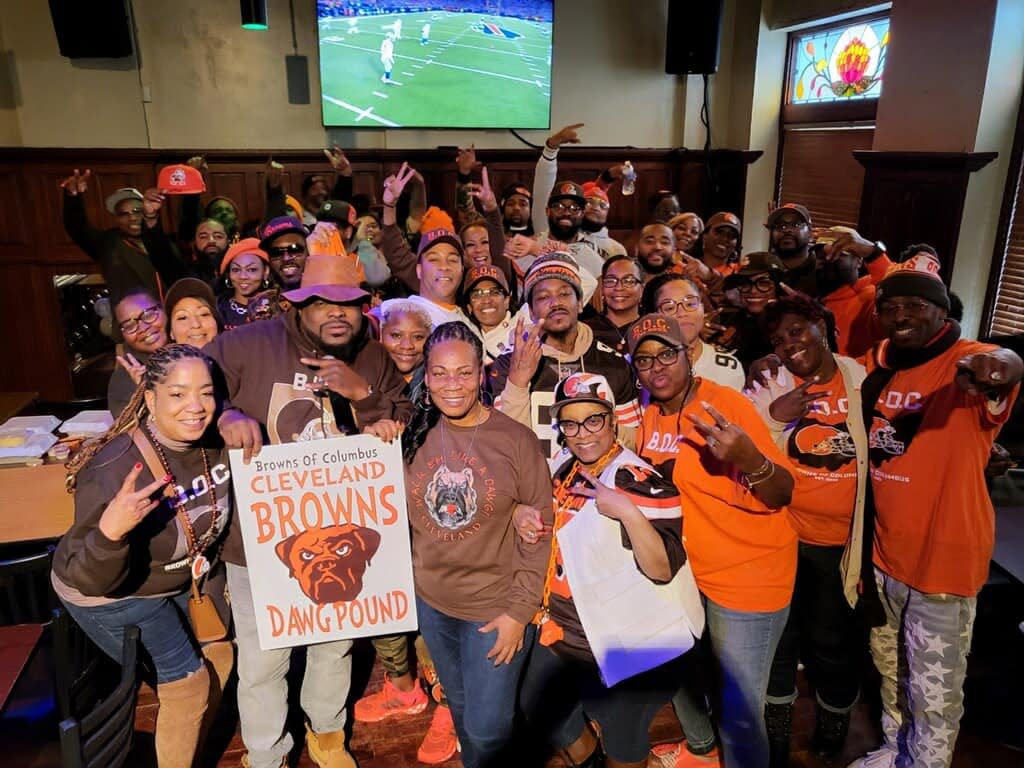 Browns of Columbus is one of 17 Cleveland Browns fan groups in central Ohio that gathers every week during the NFL season to watch their team.