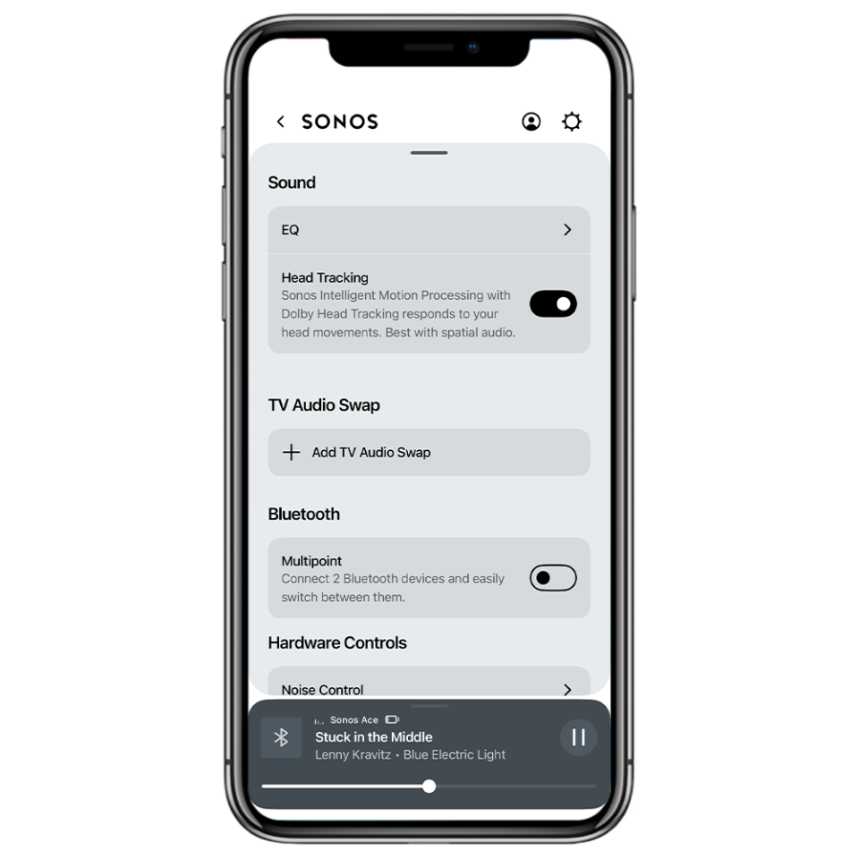 sonos tv audio swap feature in app