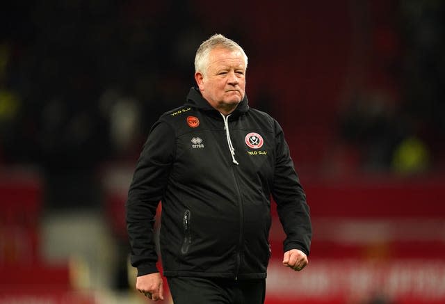 Sheffield United manager Chris Wilder