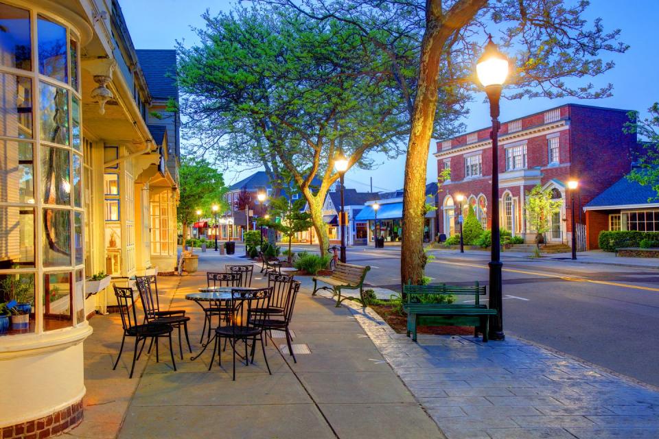 downtown falmouth on cape cod