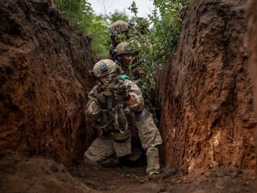 Ukrainian troops around Kupiansk (Ukrainian Armed Forces)