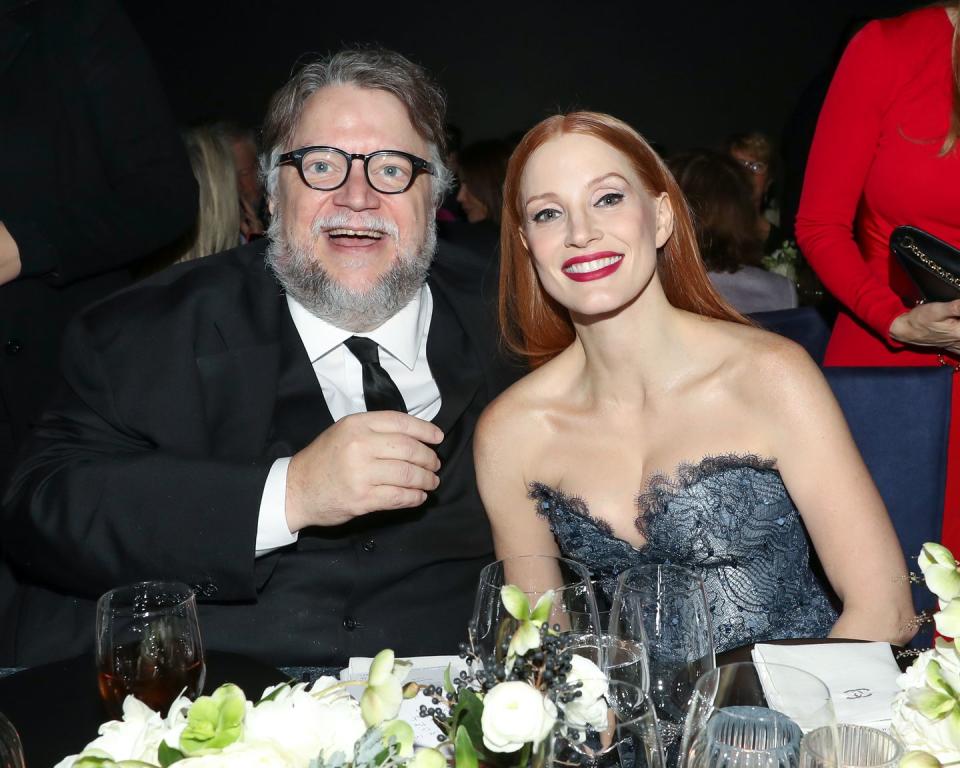 Guillermo del Toro and Jessica Chastain