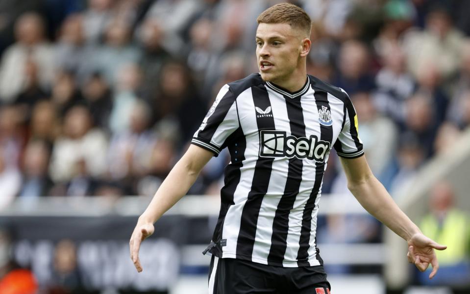 Harvey Barnes in action for Newcastle