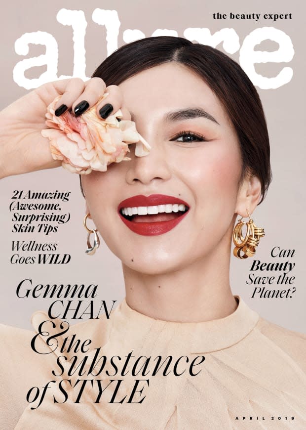 Gemma Chan on the April 2019 cover of 'Allure.'