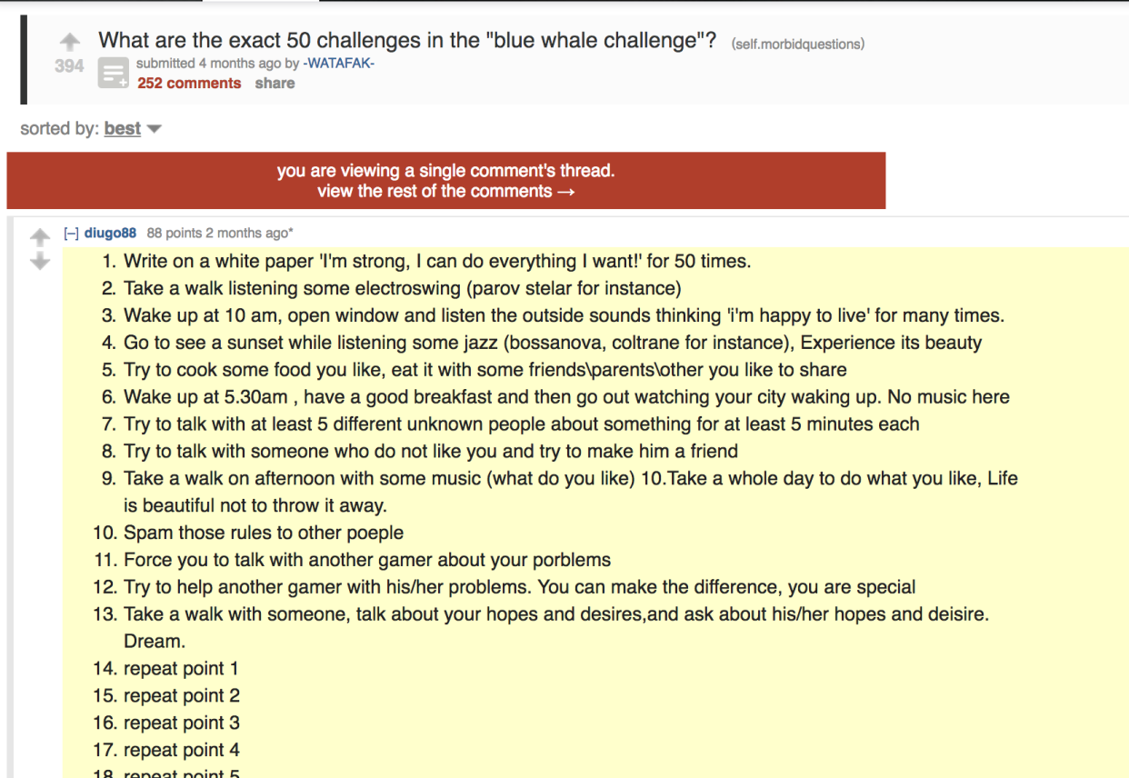 <span class="article-embeddable-caption">The anti-Blue Whale Challenge </span><cite class="article-embeddable-attribution">Source: Reddit</cite>