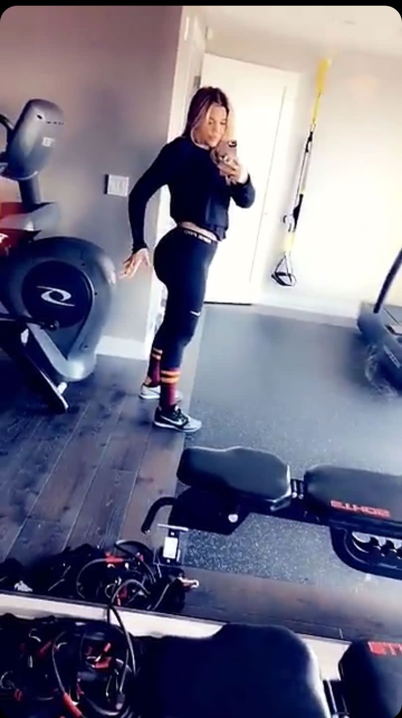 Photo credit: Snapchat, Khloe Kardashian