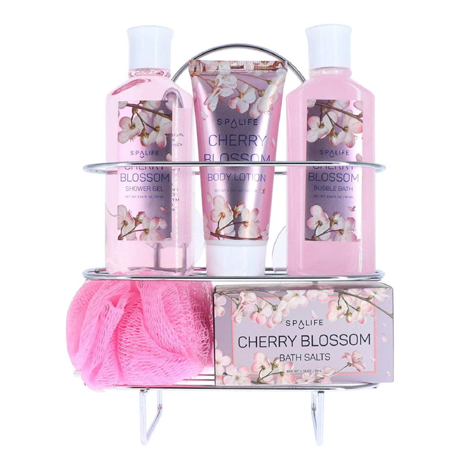 <p><a href="https://go.redirectingat.com?id=74968X1596630&url=https%3A%2F%2Fwww.walmart.com%2Fip%2FCherry-Blossom-Shower-Caddie-5-Pack-Gift-Set%2F212608493&sref=https%3A%2F%2Fwww.womansday.com%2Flife%2Fg44495826%2Fbest-gifts-from-walmart%2F" rel="nofollow noopener" target="_blank" data-ylk="slk:Shop Now;elm:context_link;itc:0;sec:content-canvas" class="link ">Shop Now</a></p><p>Cherry Blossom Shower Caddie and Gift Set</p><p>walmart.com</p><p>$14.99</p>