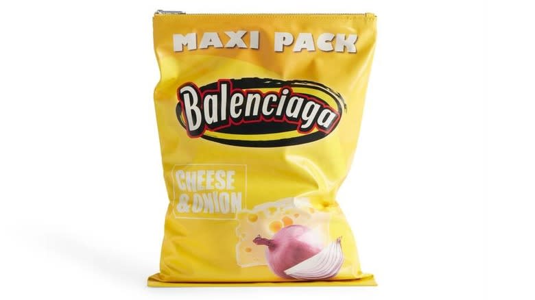 Balenciaga cheese and onion chips