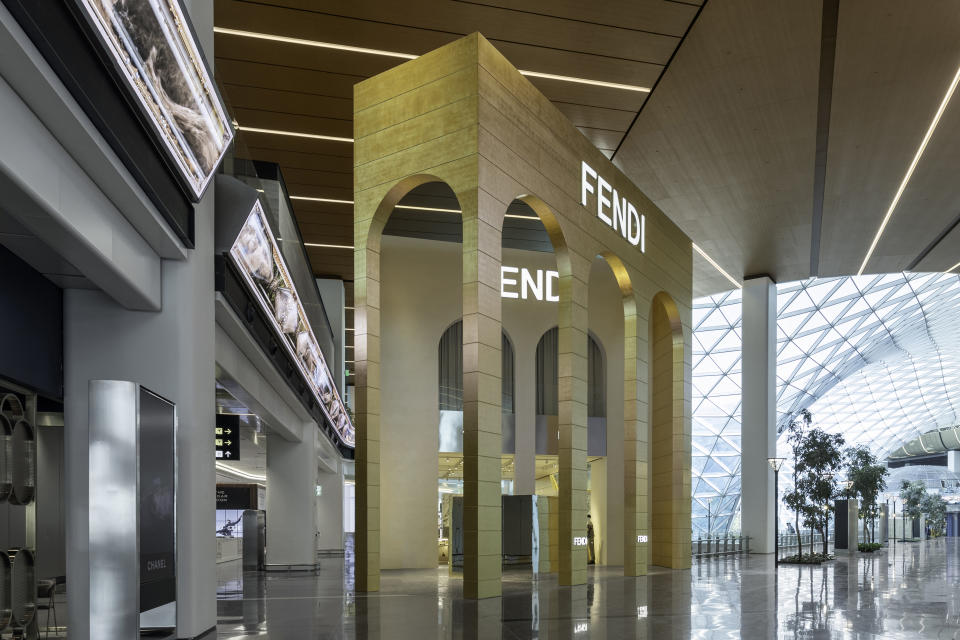 The Fendi boutique at Doha’s international airport.