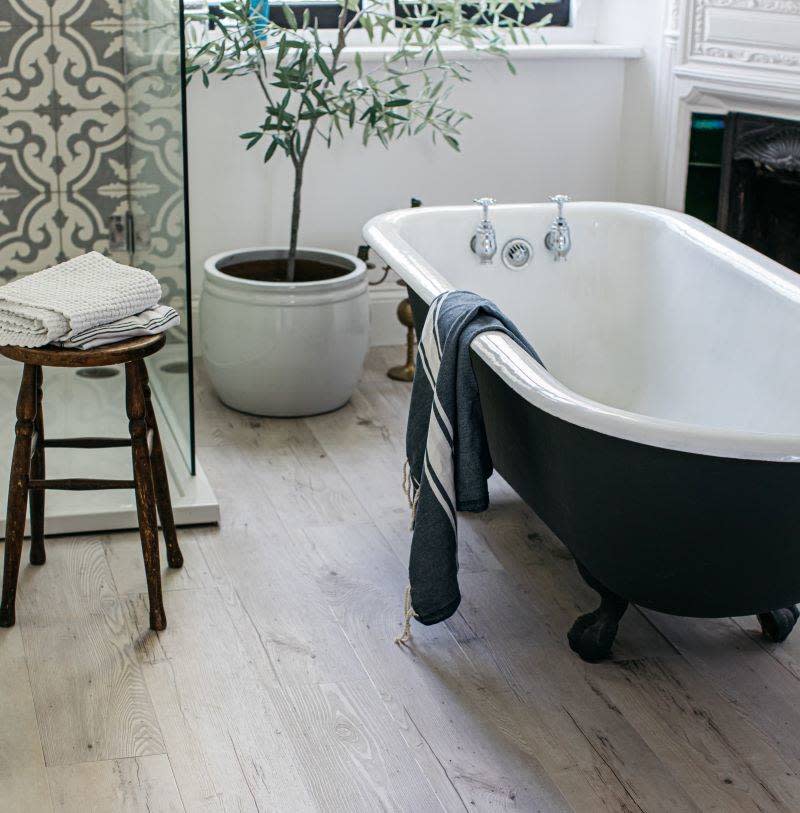 Or go for a rustic flooring