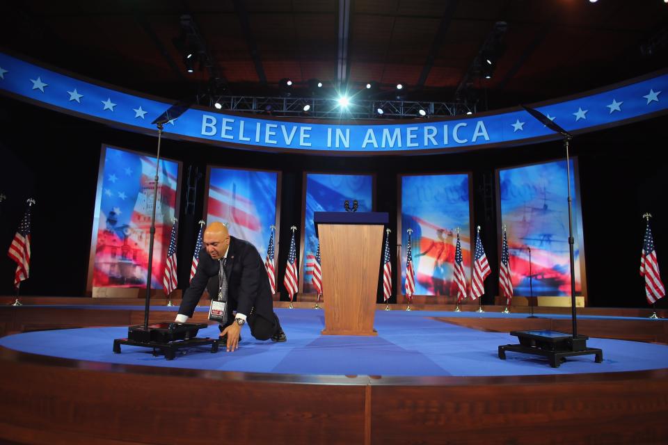 Romney Campaign Prepares For Election Night Event