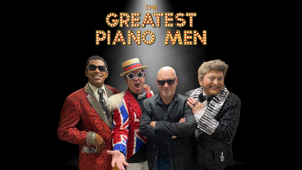 Tribute show The Greatest Piano Men celebrates the music and showmanship of Billy Joel, Stevie Wonder, Ray Charles, Jerry Lee Lewis, Liberace and more.