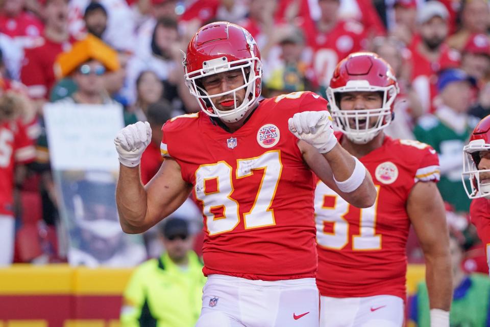 Travis Kelce and the Kansas City Chiefs are favored against the Dallas Cowboys in their Week 11 NFL game.