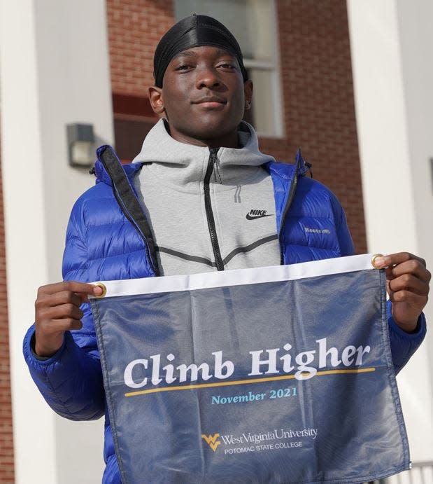 Deandre Branch, a sports management student from Oshawa in Ontario, Canada, was recently presented with the Climb Higher Award at West Virginia University Potomac State College. A year-end celebration to formally recognize all honorees will be held this spring.