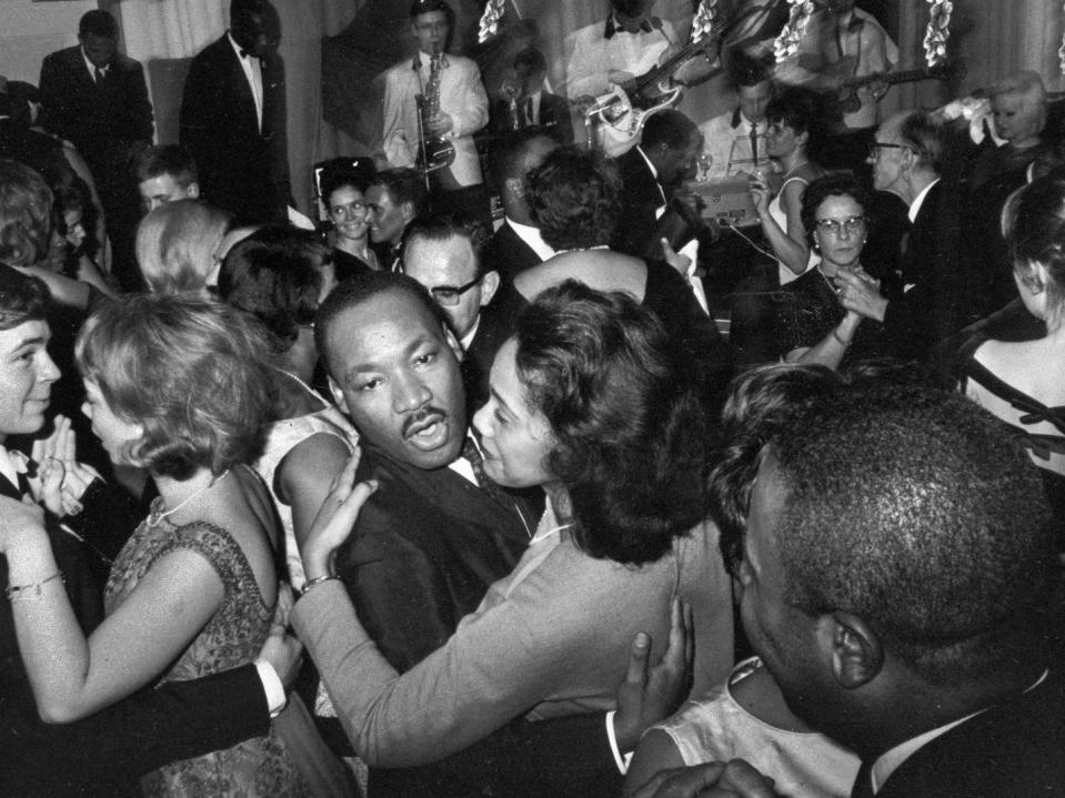 martin luther king jr and coretta scott king dancing