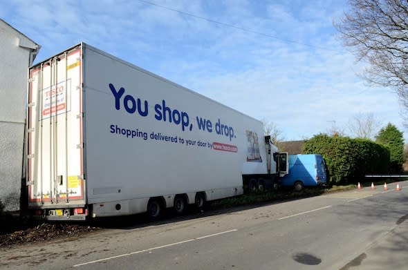 Tesco lorry crash