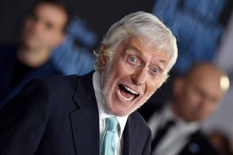 LOS ANGELES, CA - NOVEMBER 29:  Dick Van Dyke attends the premiere of Disney's 'Mary Poppins Returns' at El Capitan Theatre on November 29, 2018 in Los Angeles, California.  (Photo by Axelle/Bauer-Griffin/FilmMagic)