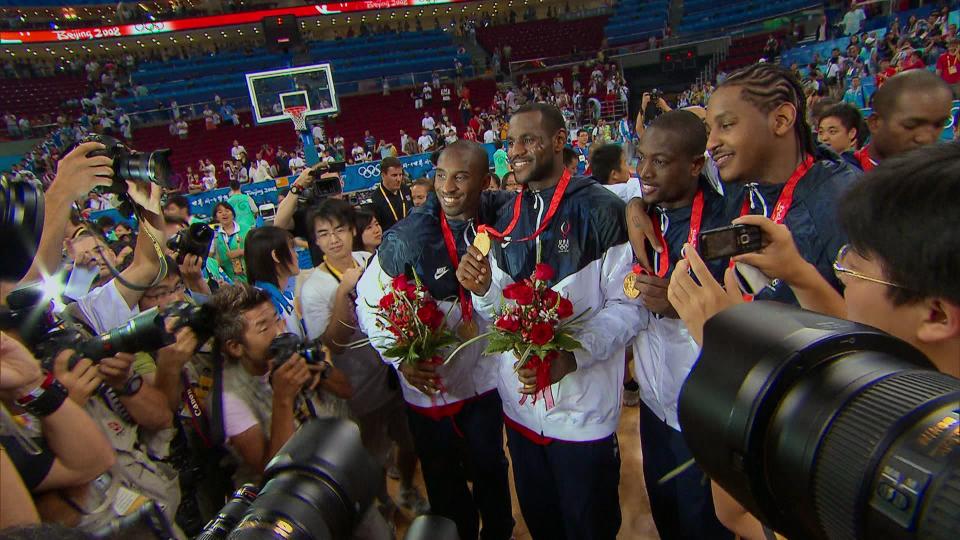 Kobe Bryant, LeBron James, Dwayne Wade, Carmelo Anthony in 'The Redeem Team'<span class="copyright">Courtesy of Netflix</span>