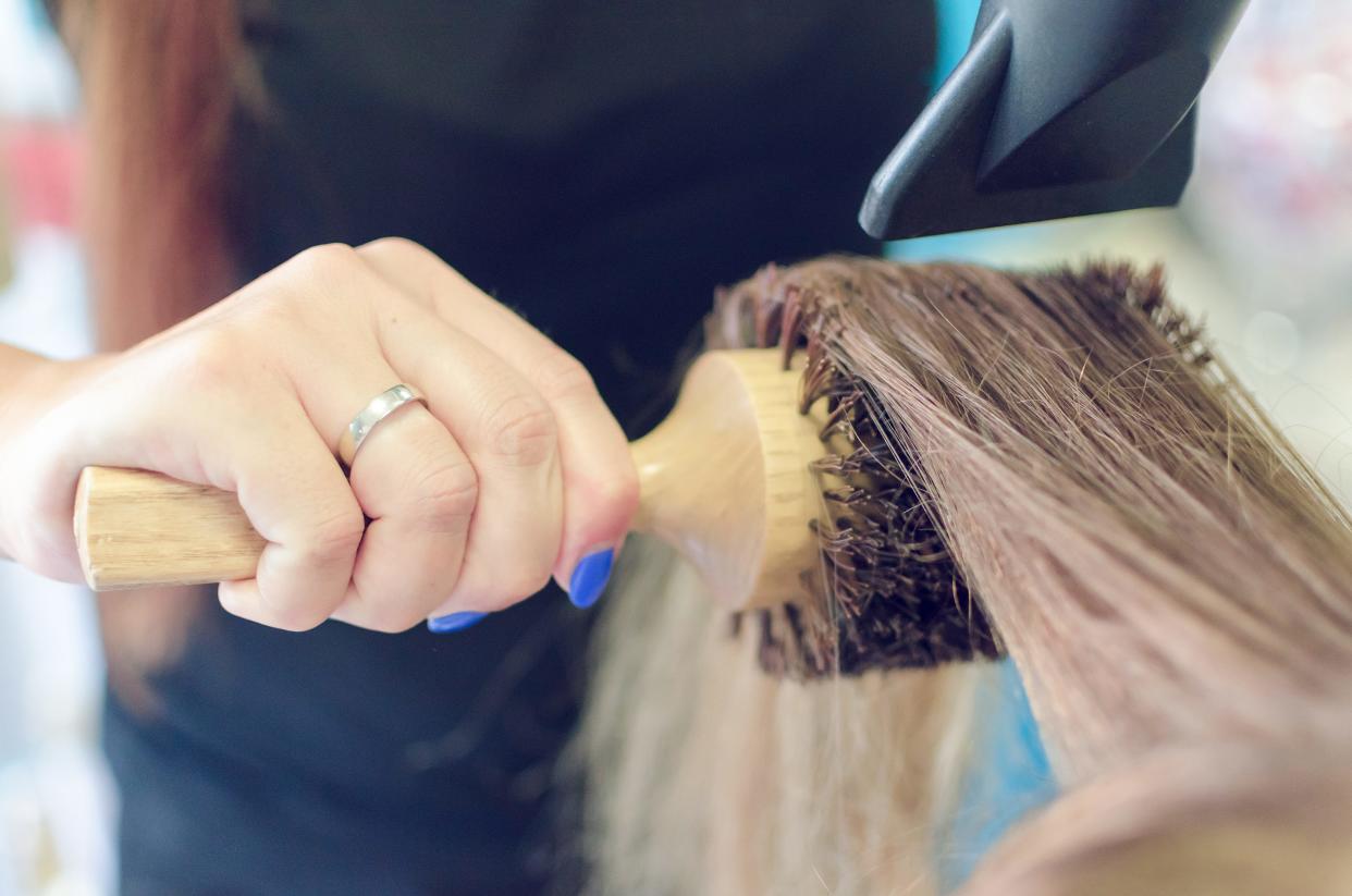 Getting your hair styled for a holiday party can also damage your locks.