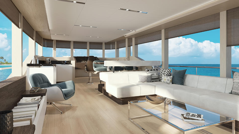 Van den Hoven’s 61-foot flybridge motor yacht Voyager 61