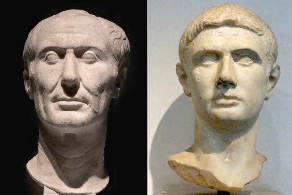 Busts of Julius Caesar and Brutus