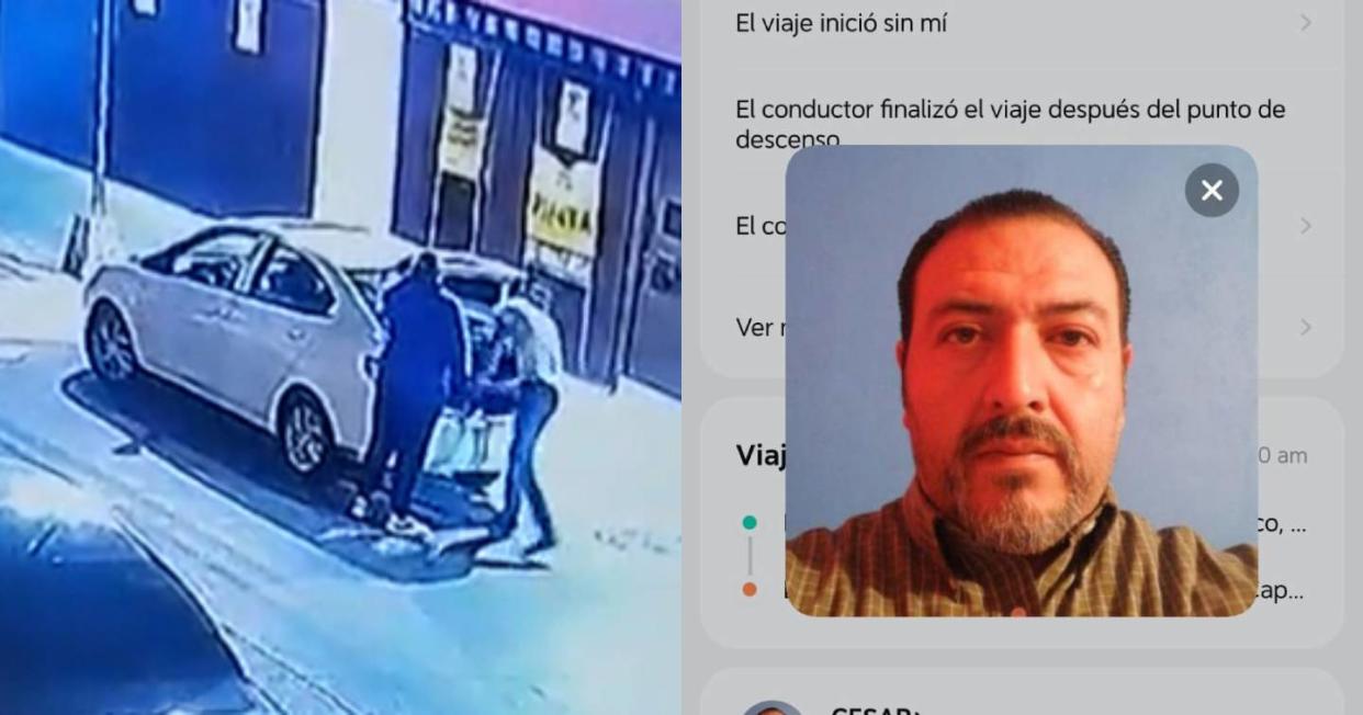 Conductor de Didi se roba maletas con dinero. Foto: Captura de video Twiter vía @wera