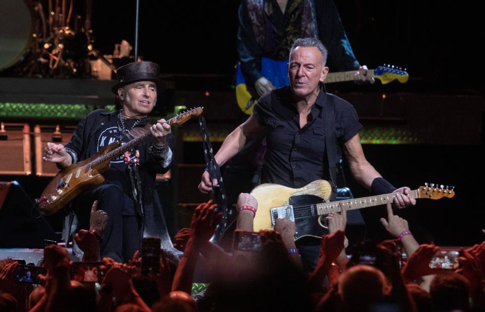 Bruce Springsteen and the E Street Band perform Friday, April 14, at Prudential Center in Newark.