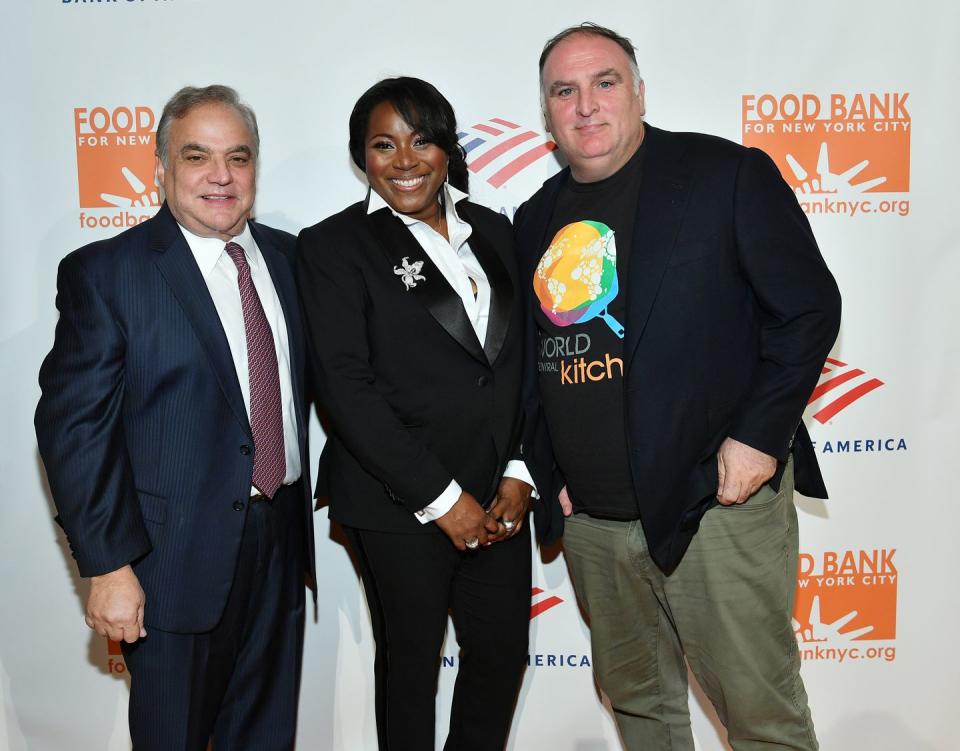 Lee Brian Schrager, Margarette Purvis, and José Andrés