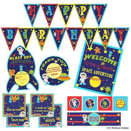 Outer Space Party Printables