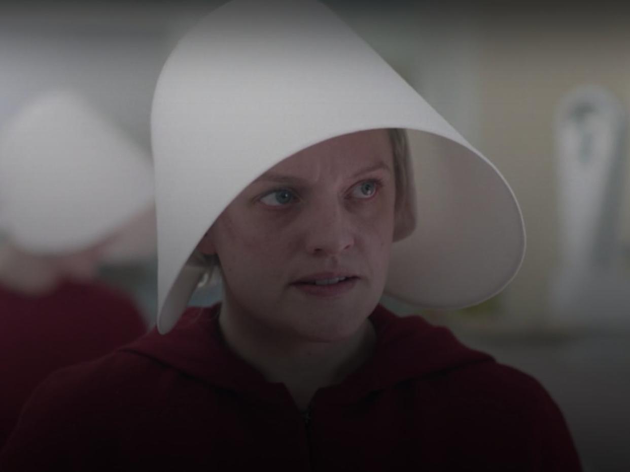 Elisabeth Moss in The Handmaid’s Tale season three (Hulu)