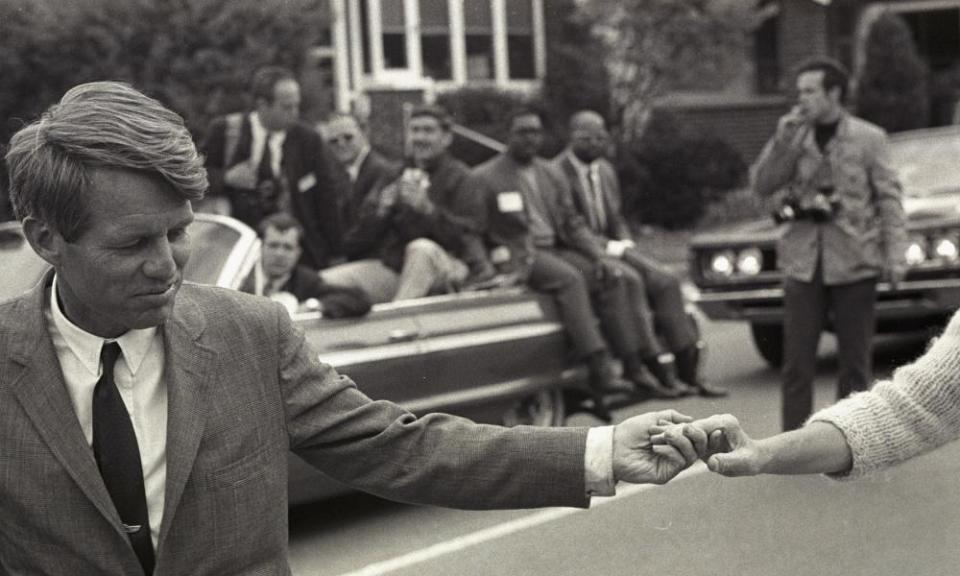  Bobby Kennedy campaigns in Indiana in early May 1968. 