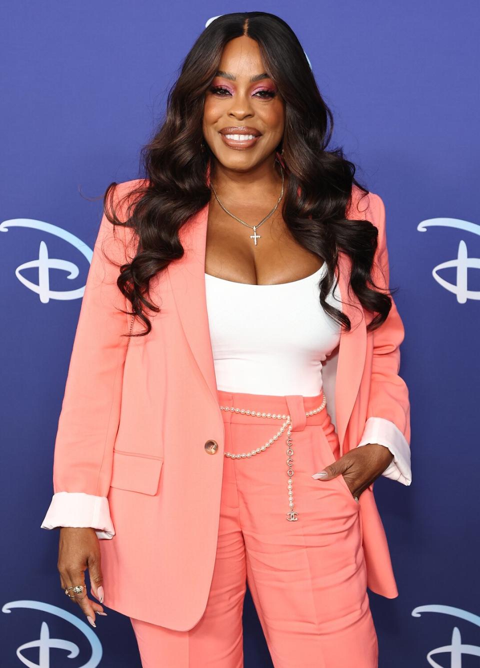 Niecy Nash attends the 2022 ABC Disney Upfront at Basketball City - Pier 36 - South Street on May 17, 2022 in New York City.