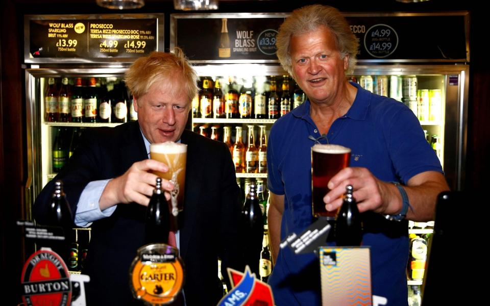 Tim Martin with Boris Johnson