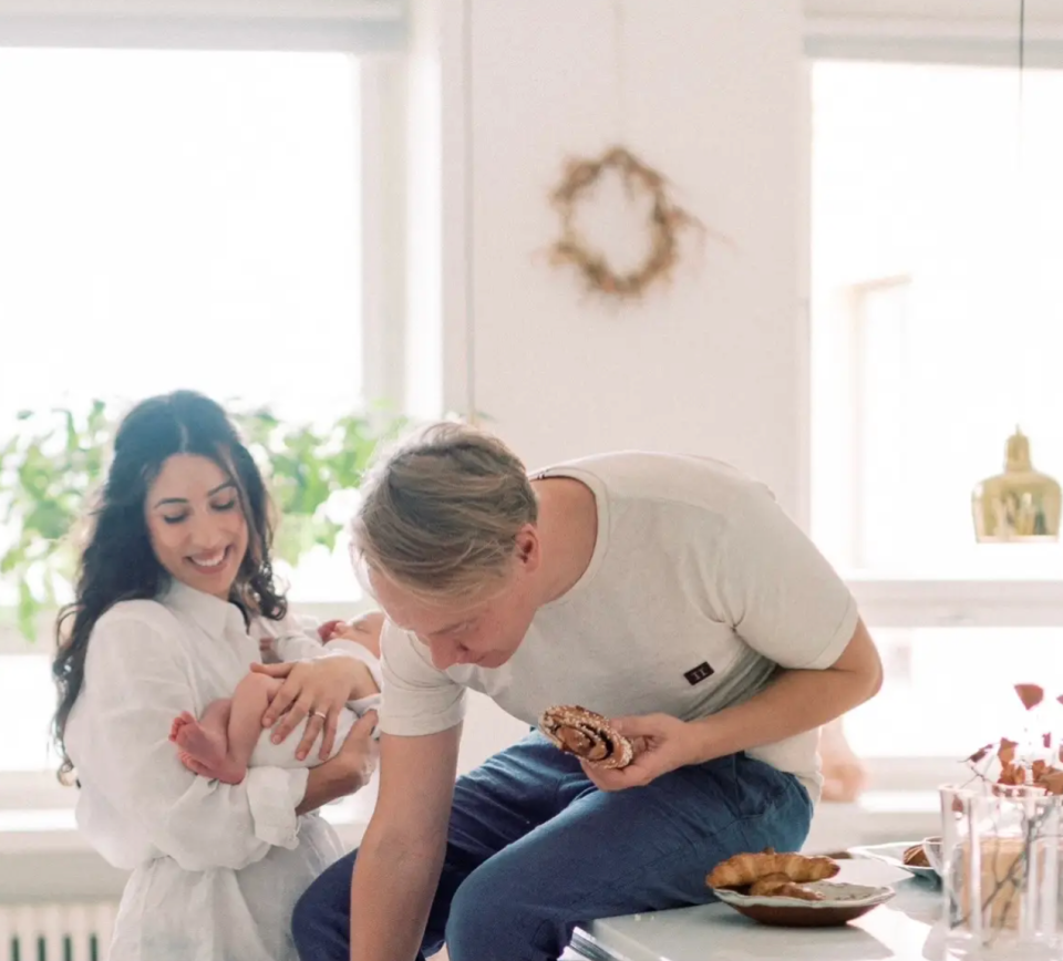 De Paola, ihr Partner und Baby Eric. - Copyright: Susanna Nordvall