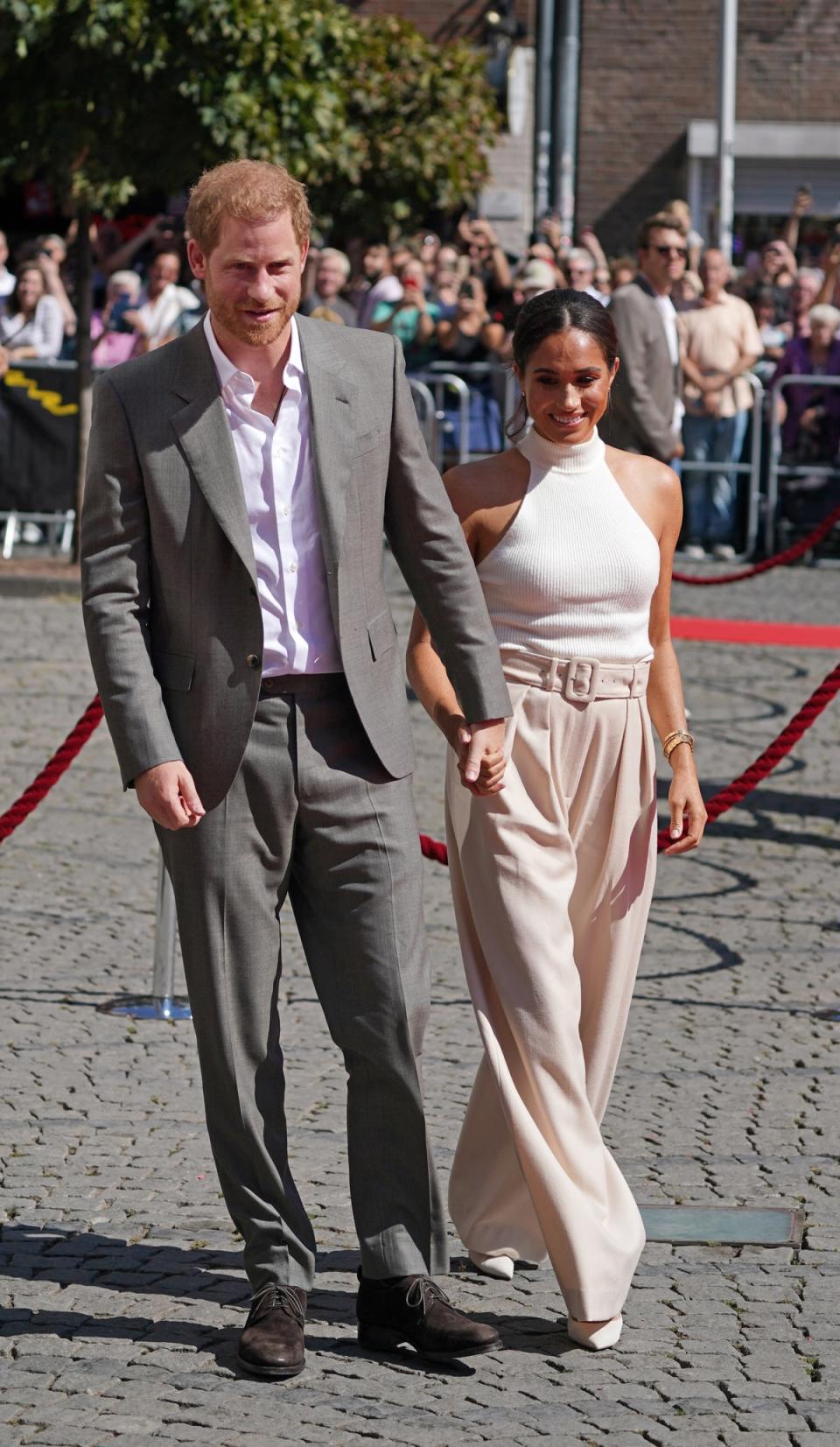 The Duke and Duchess of Sussex arrive at City Hall in Dusseldorf, Germany for the Invictus Games Dusseldorf 2023 One Year to Go event (Joe Giddens/PA) (PA Wire)