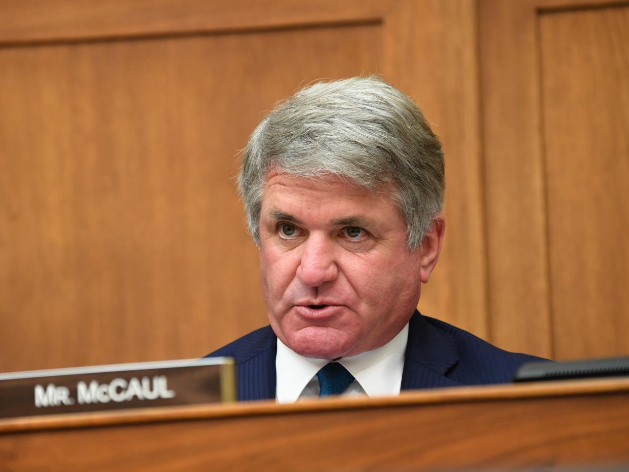 Michael McCaul speaks during a House Committee on Foreign Affairs hearing on September 16, 2020. (POOL/AFP via Getty Images)