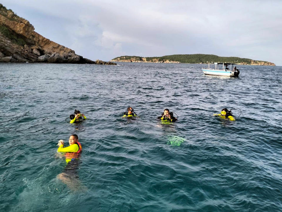 Hattaya was out free diving when tragedy struck. Source: Viral Press/ Australscope