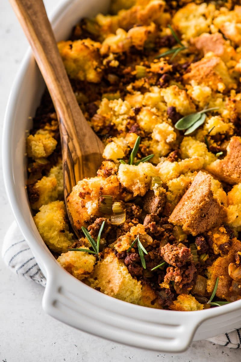 Cornbread Stuffing with Chorizo