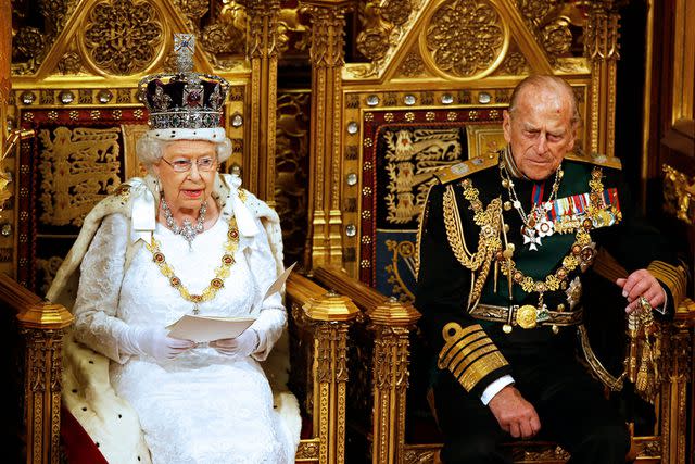<p>Alastair Grant/Pool/AFP via Getty</p> Queen Elizabeth and Prince Philip