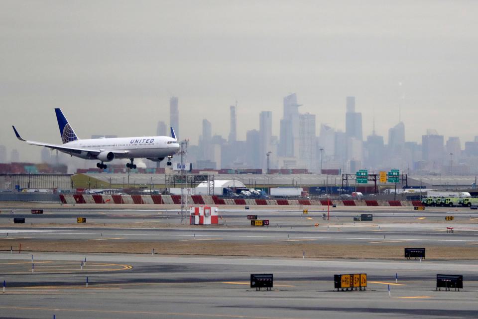 A passenger flying from Newark to San Francisco says his flight was packed, with little opportunity for social distancing.