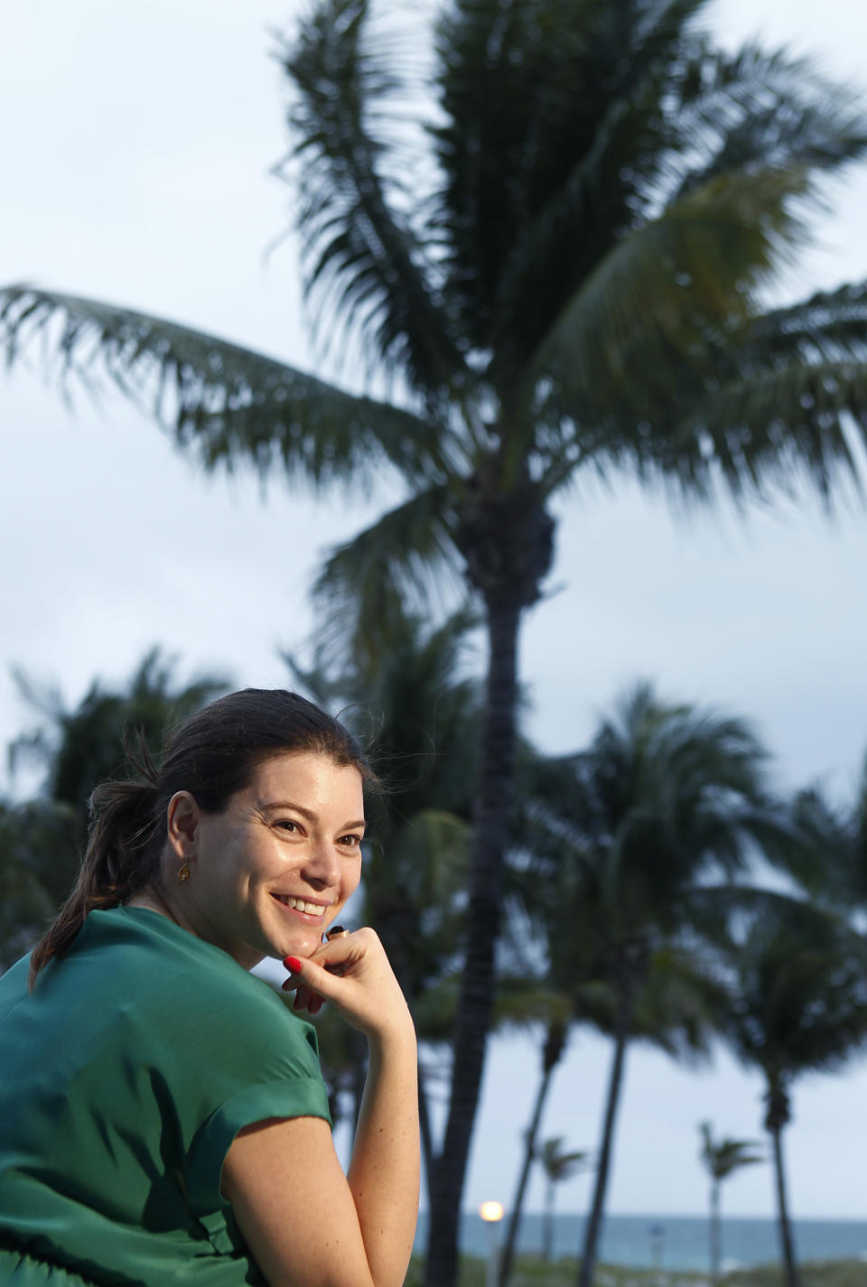 Top Chef judge and author Gail Simmons poses for a portrait during the South Beach Wine and Food Festival, Saturday, Feb. 25, 2012 in Miami. (AP Photo/Carlo Allegri)