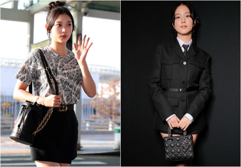 BLACKPINK Jisoo and NEWJEANS Haerin are also the first choice for classic black gold handbags, which are versatile, easy to style and have the ability to maintain value.