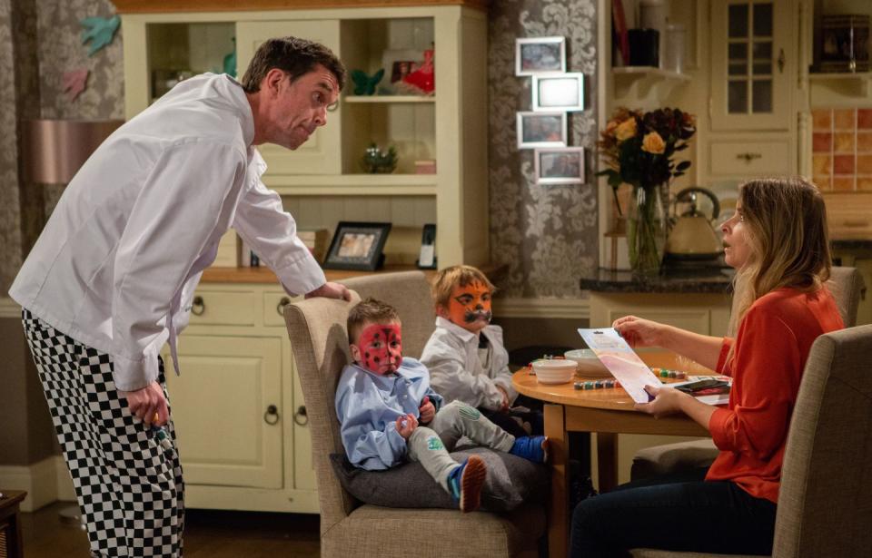 Thursday, November 29: Charity realises she's used permanent paint on the kids' faces