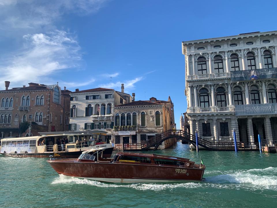 Boat on the Venice Grand Canal