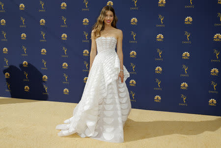 Edición 70 de los Premios Primetime Emmy – Llegadas – Los Angeles, California, Estados Unidos. 17/09/2018 - Jessica Biel. REUTERS/Kyle Grillot