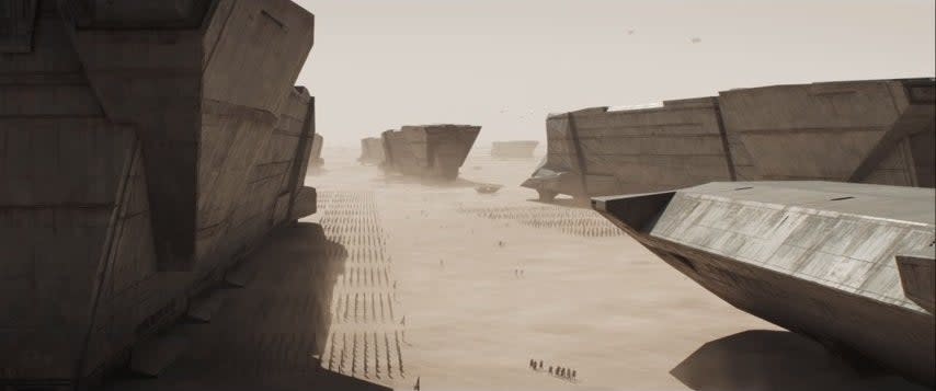 The planet Arrakis in "Dune"