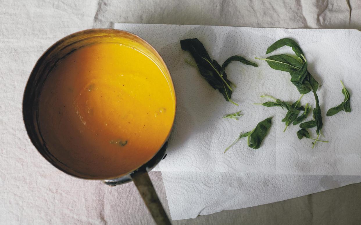 Roast pumpkin soup with sage butter - Yuki Sugiura