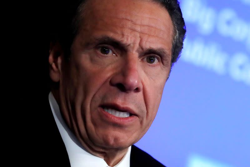 New York Governor Andrew Cuomo holds daily briefing at State Capitol during outbreak of the coronavirus disease (COVID-19) in Albany