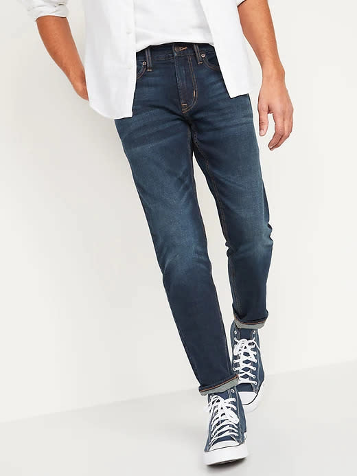 Slim Built-In-Flex Jeans. Image via Old Navy.