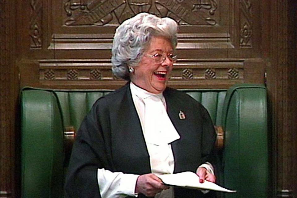 Betty Boothroyd (PA)